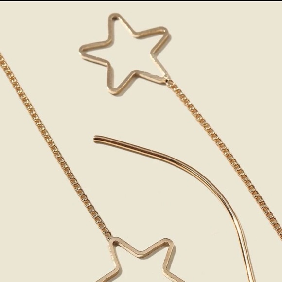 ⭐️ Beautiful Boho Star Stringer Tassel Dangle Earrings ⭐️ - Picture 3 of 3